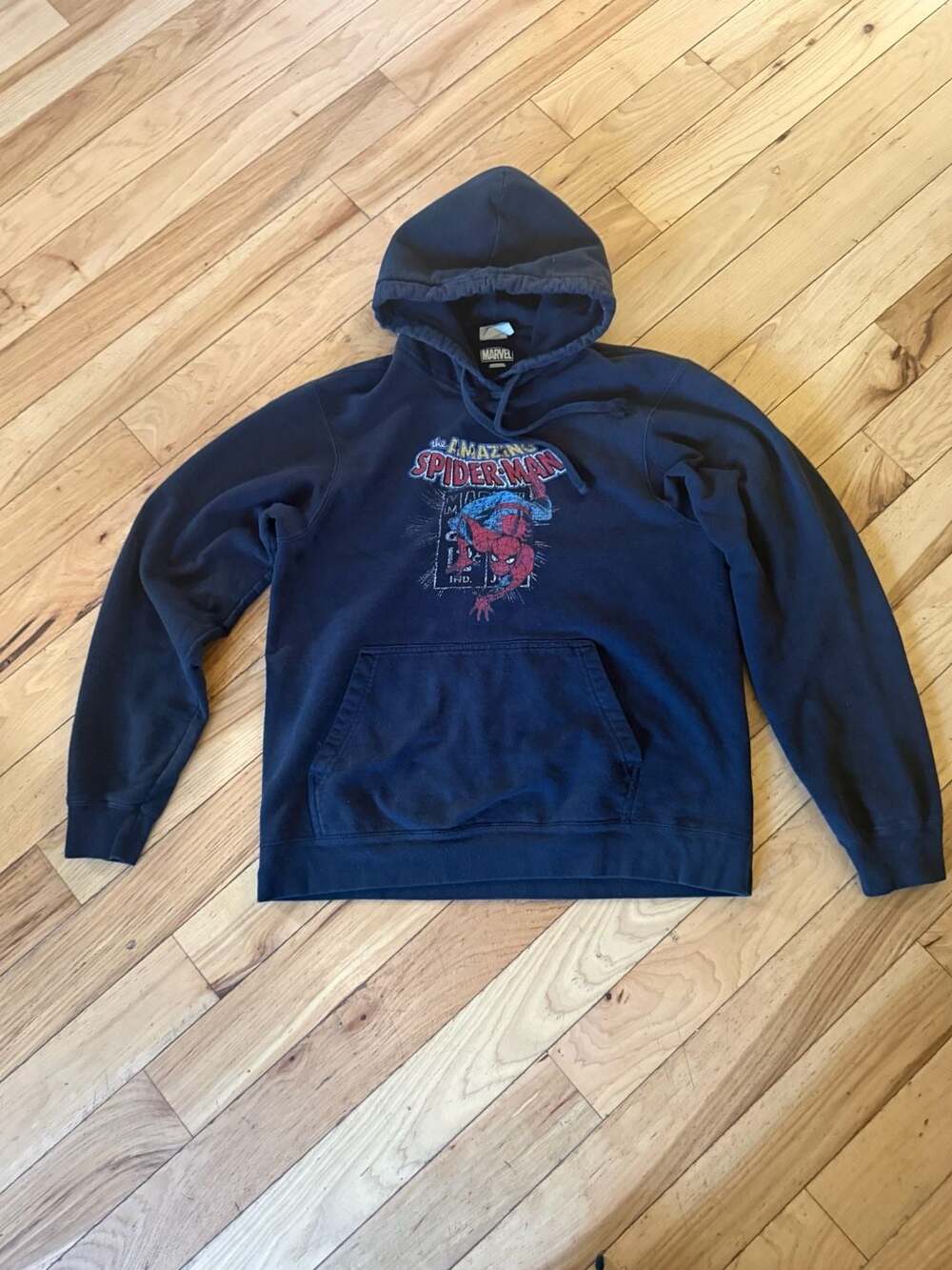 Marvel The Amazing Spider-Man Hoodie Size M Black